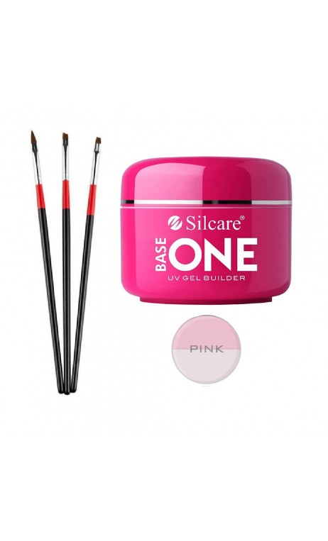 Nagų priauginimo rinkinys Silcare Pink gelis 50 g N04
