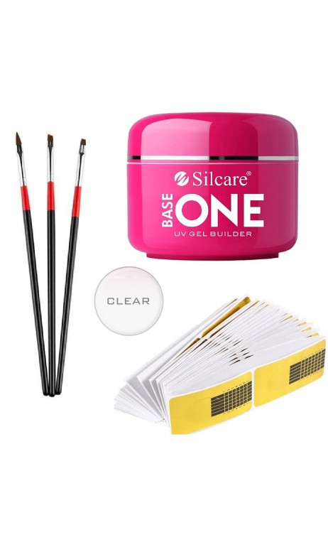 Nagų priauginimo rinkinys Silcare Clear gelis 50 g N21